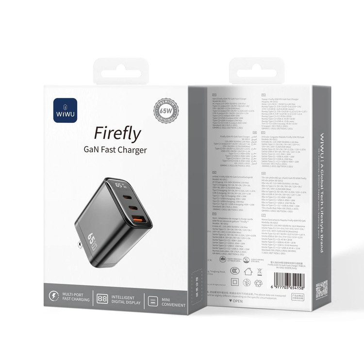 شارژر دیواری GaN 65 وات ویوو مدل Wi-G012 – ۳