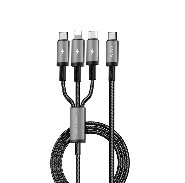 کابل شارژر چند سر ویوو WiWU Wi-C060 توان 60 وات