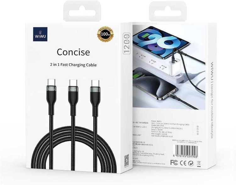 کابل شارژ و انتقال داده ویوو WiWU Wi-C029 توان 100 وات