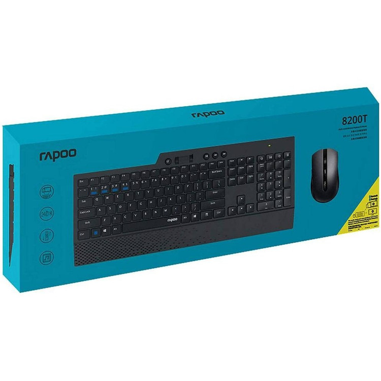 ست کیبورد و ماوس بی سیم رپو مدل 8200T