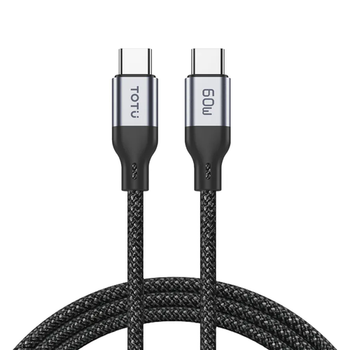 کابل شارژر USB-C to USB-C توتو (TOTU) مدل CB-6-CC-B 60w یک متری