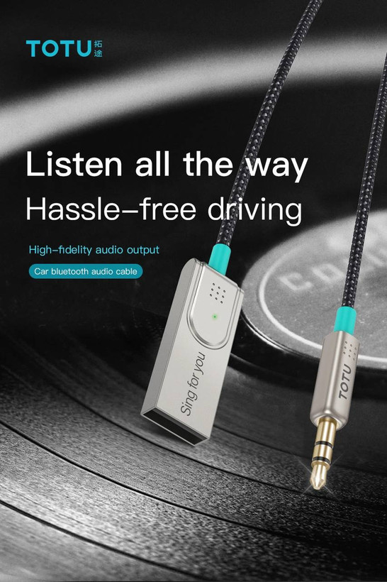 دانگل بلوتوث صوتی TOTU Bluetooth 5.0 Audio Adapter مدل AD-10