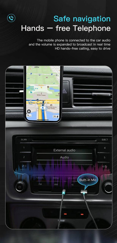 دانگل بلوتوث صوتی TOTU Bluetooth 5.0 Audio Adapter مدل AD-10