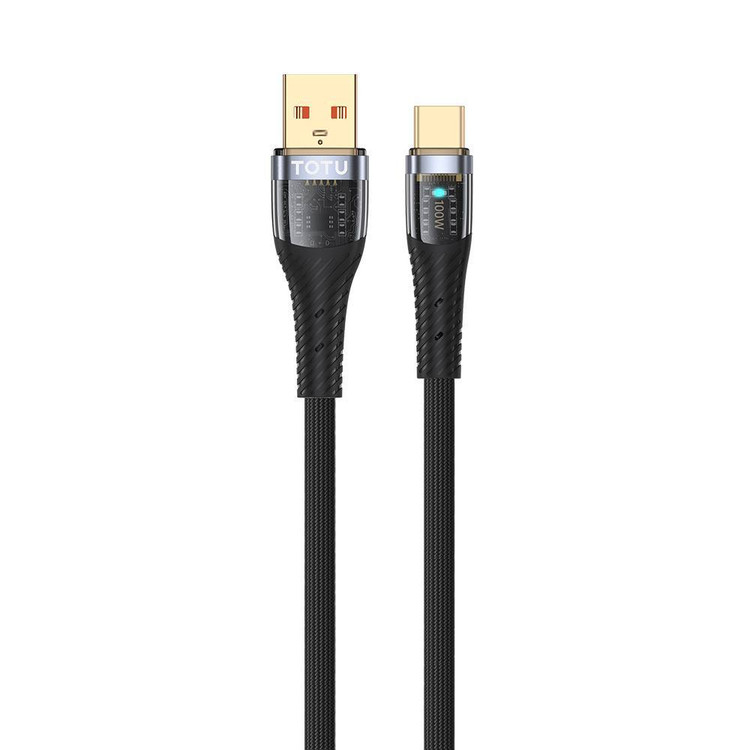 کابل شارژ USB به Type-C توتو (TOTU) مدل CB-8-T توان 100 وات طول 1.5 متر