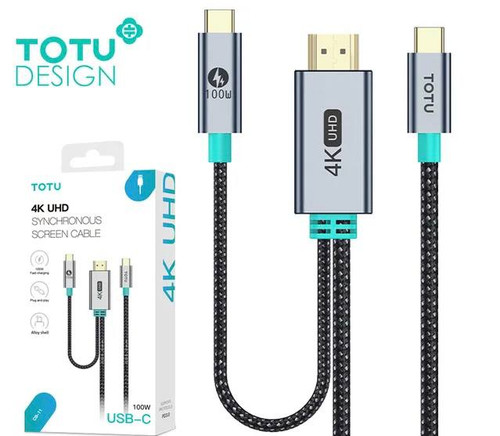کابل تبدیل TOTU 4K UHD | کابل HDMI به Lightning