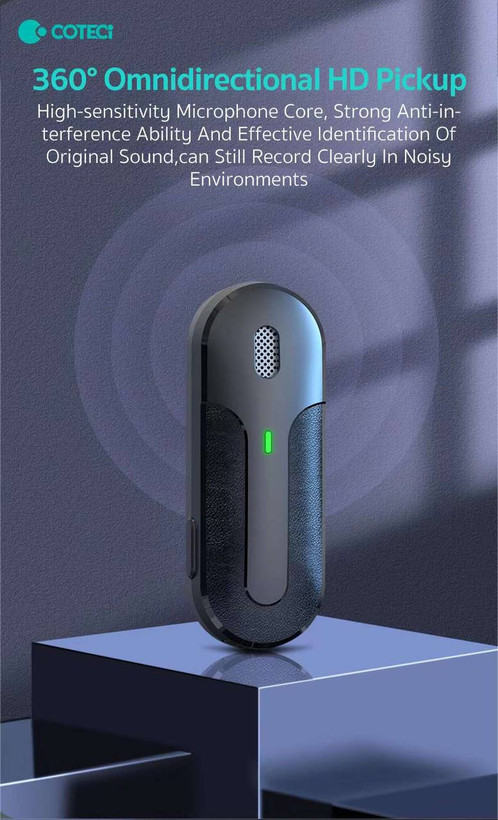 میکروفون یقهای بیسیم لایتنینگ (COTECi) مدل 74011 Wireless Microphone Lightning