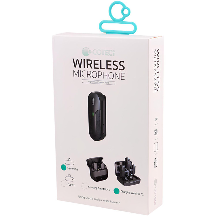 میکروفون یقهای بیسیم لایتنینگ (COTECi) مدل 74011 Wireless Microphone Lightning