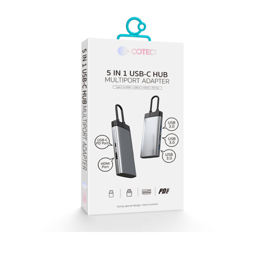 هاب ۵ در ۱ تایپ‌سی کوتسی (COTECi) مدل Multiport Adapter