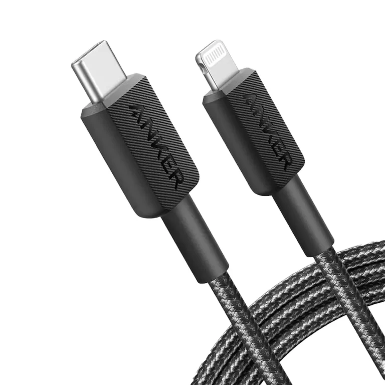 کابل نسل سوم 180 سانتی انکر تایپ سی به لایتنینگ Anker 322 USB-C to Lightning مدل A81B6
