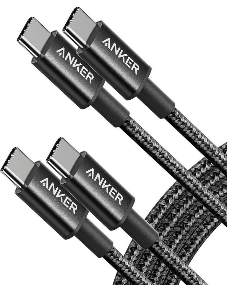 کابل تایپ-سی انکر Anker USB-C to USB-C Cable Type-C 60W Fast Charging Cable 1.8M مدل A8753