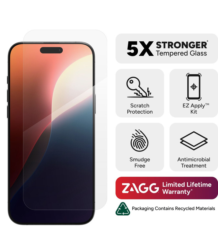 محافظ صفحه نمایش زگ مدل Glass Plus Edgeمناسب برای آیفون ۱۶ پرومکس